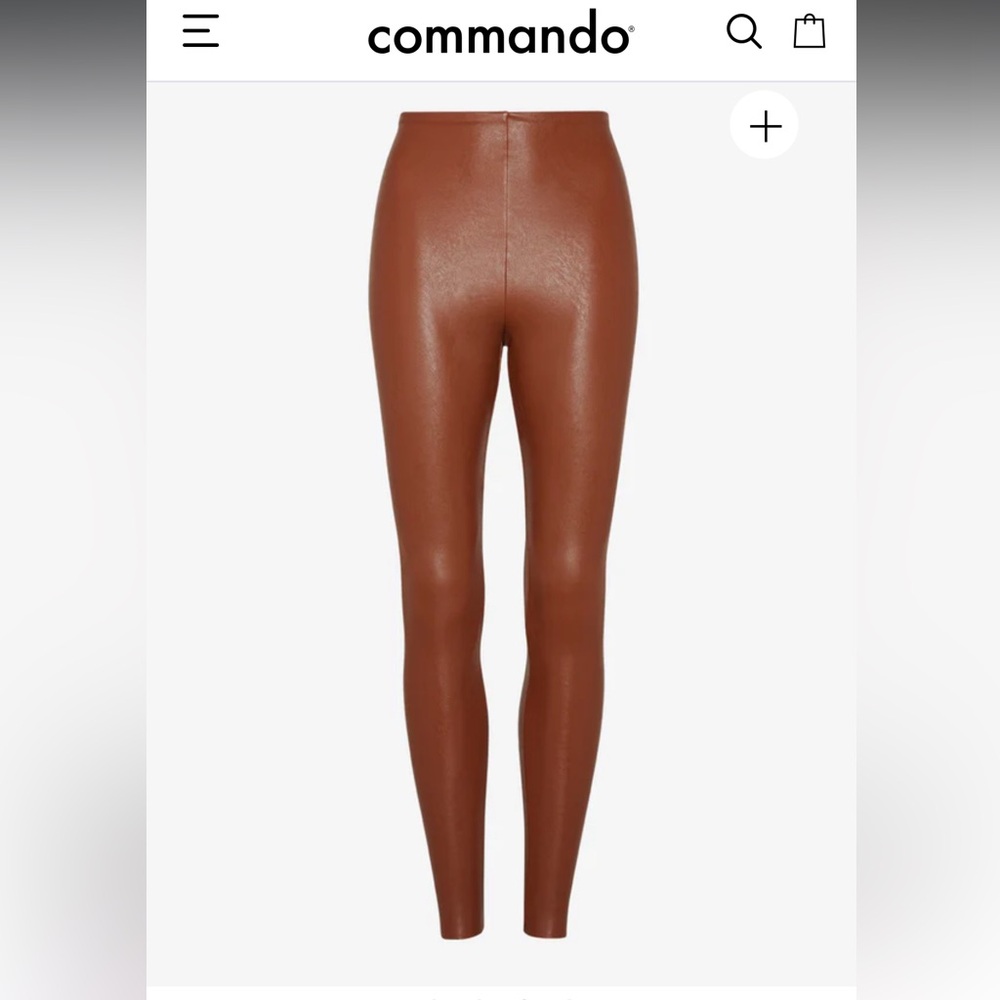 Commando faux leather Leggings cocoa